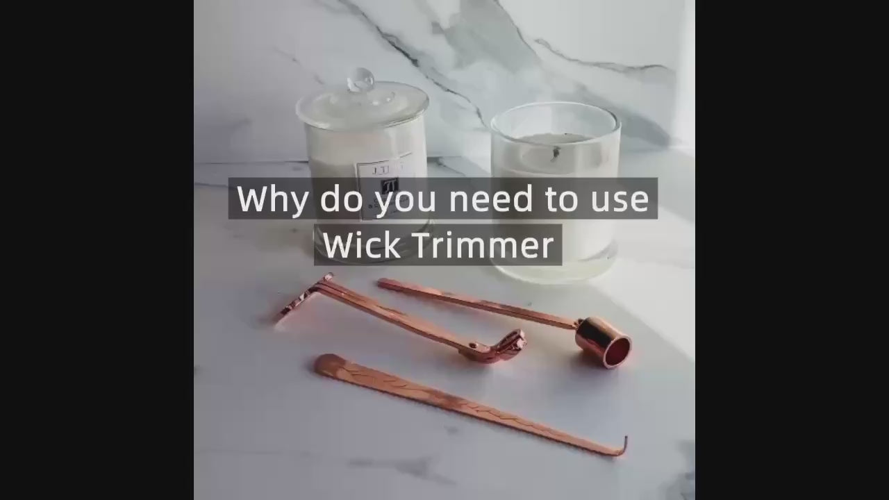 3Pcs Candle Care Kit - Wick Trimmer, Wick Dipper and Wick Cutter Snuffer