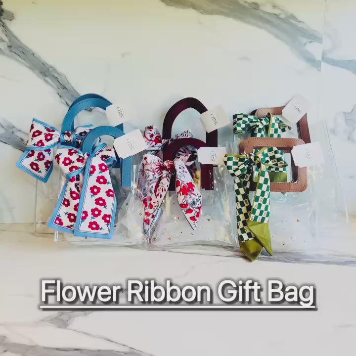 Big Flower Clear Gift Bag