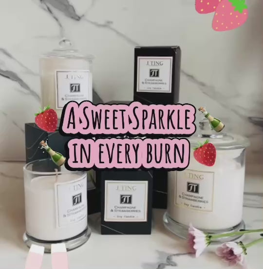 Champagne & Strawberries Soy Candle