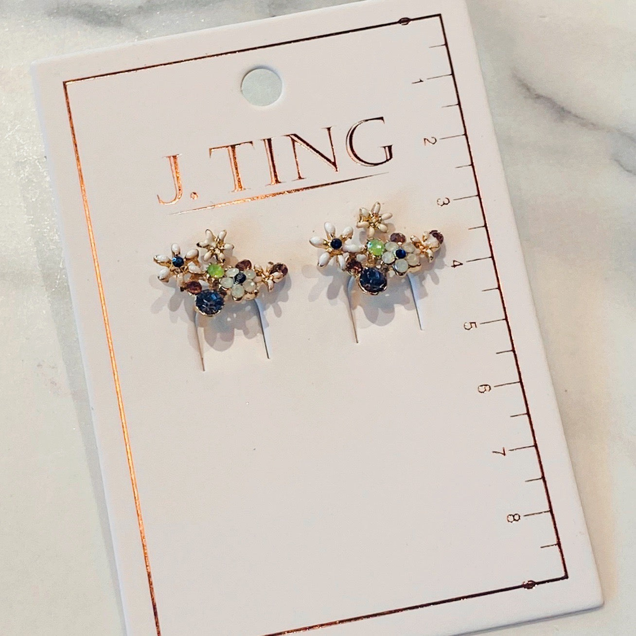 Two-piece Floral Array Earrings