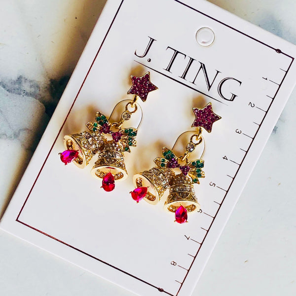 Vintage Christmas Bell Earrings