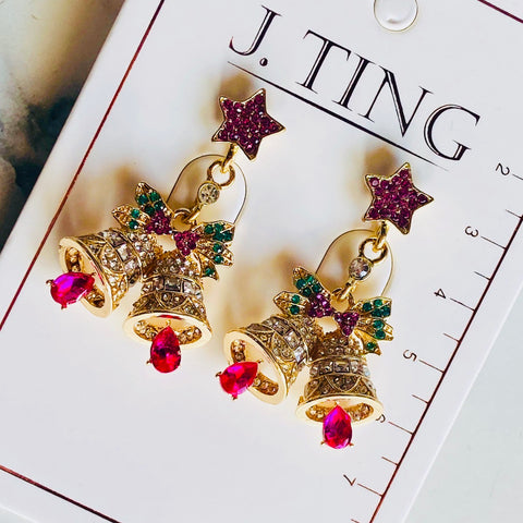 Vintage Christmas Bell Earrings