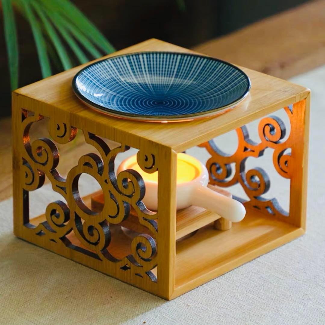 Blue Radiation Pattern Oil Burner