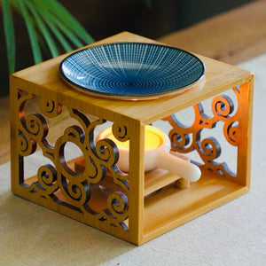 Blue Radiation Pattern Oil Burner