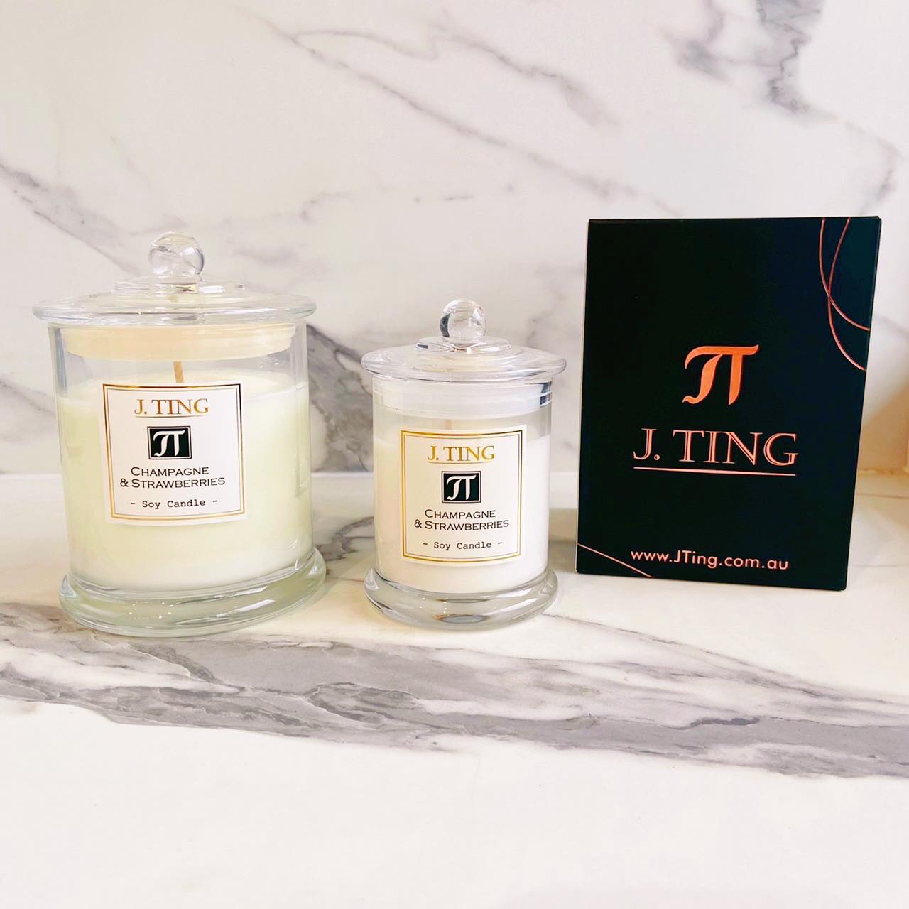 Champagne & Strawberries Soy Candle