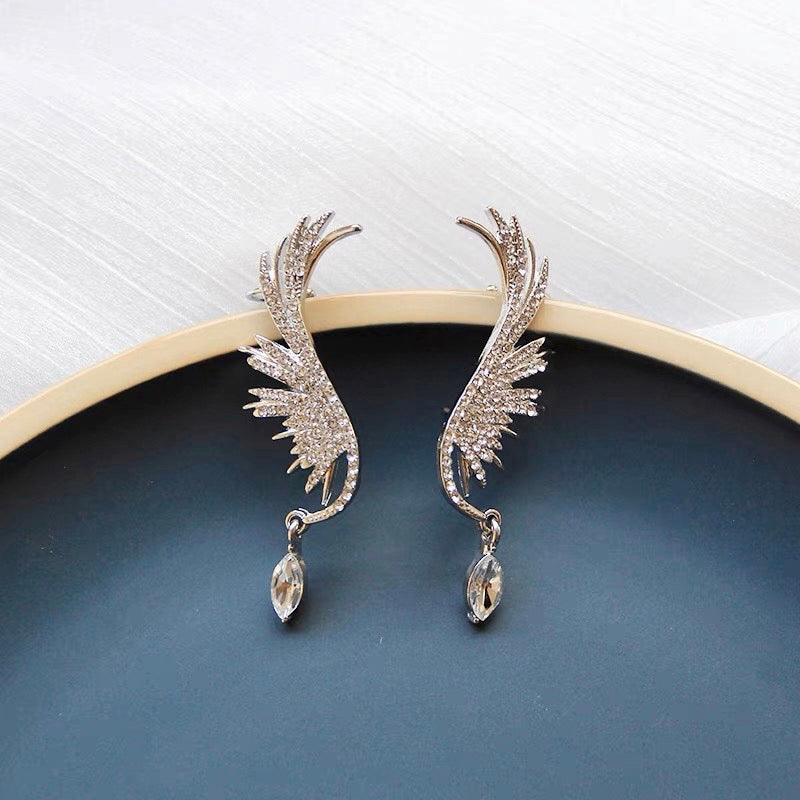 Diamante Wing Ear Cuffs