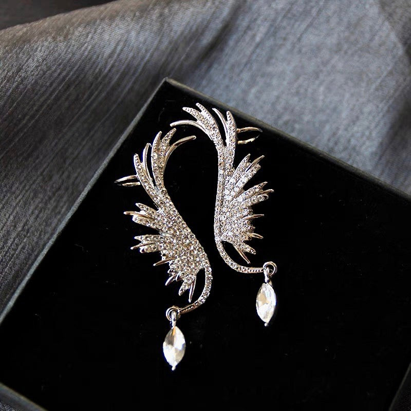 Diamante Wing Ear Cuffs