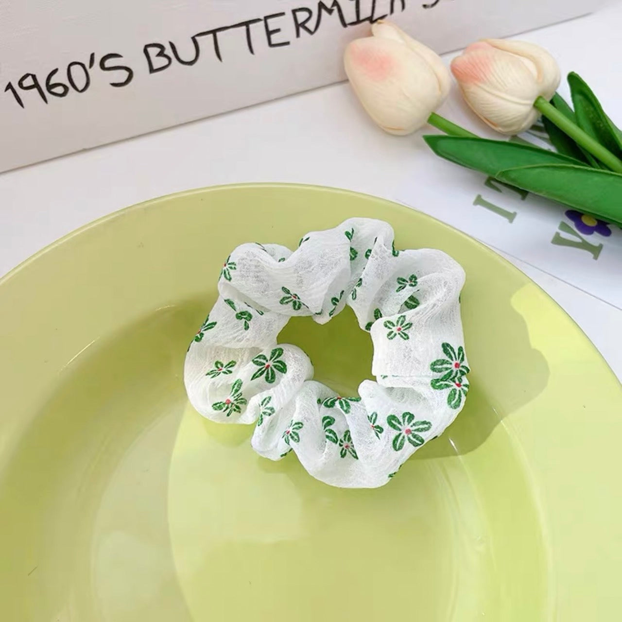 Flower Scrunchies