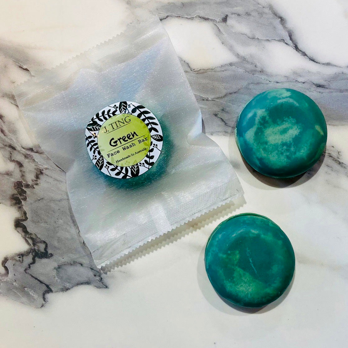 Green Face Wash Bar