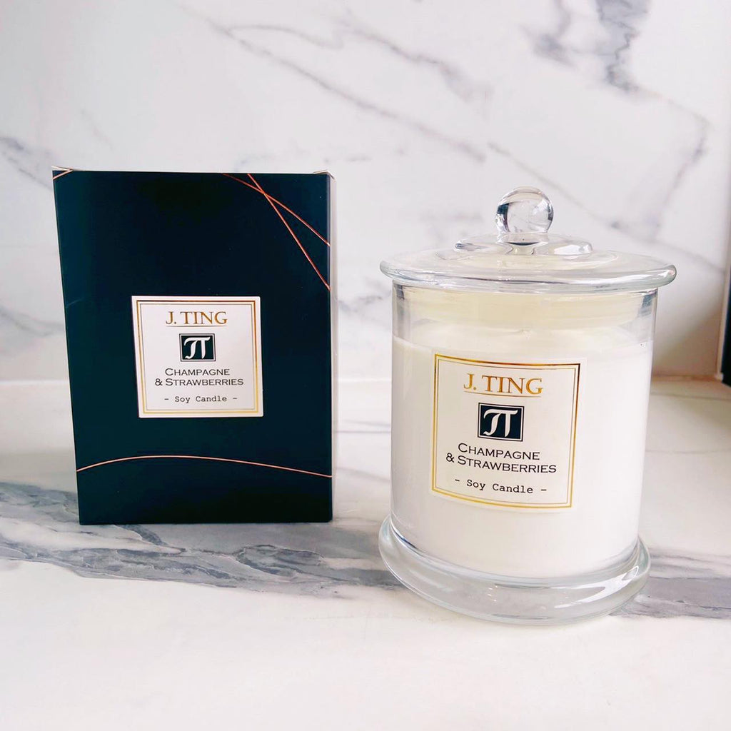 Champagne & Strawberries Soy Candle