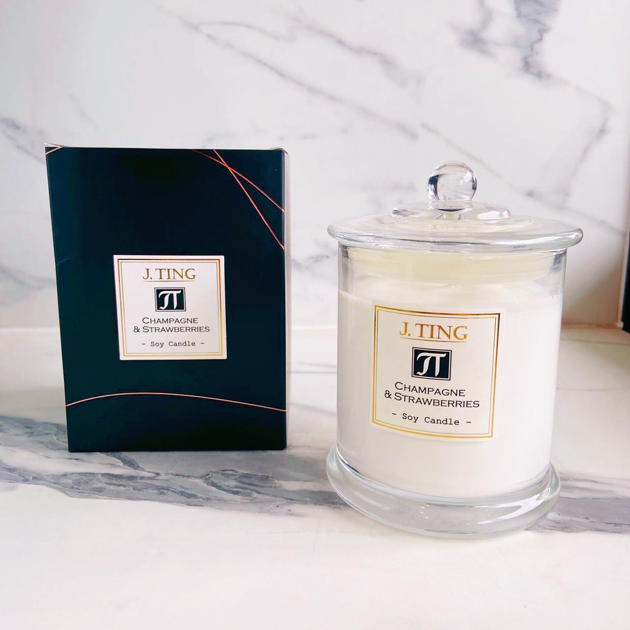 Champagne & Strawberries Soy Candle