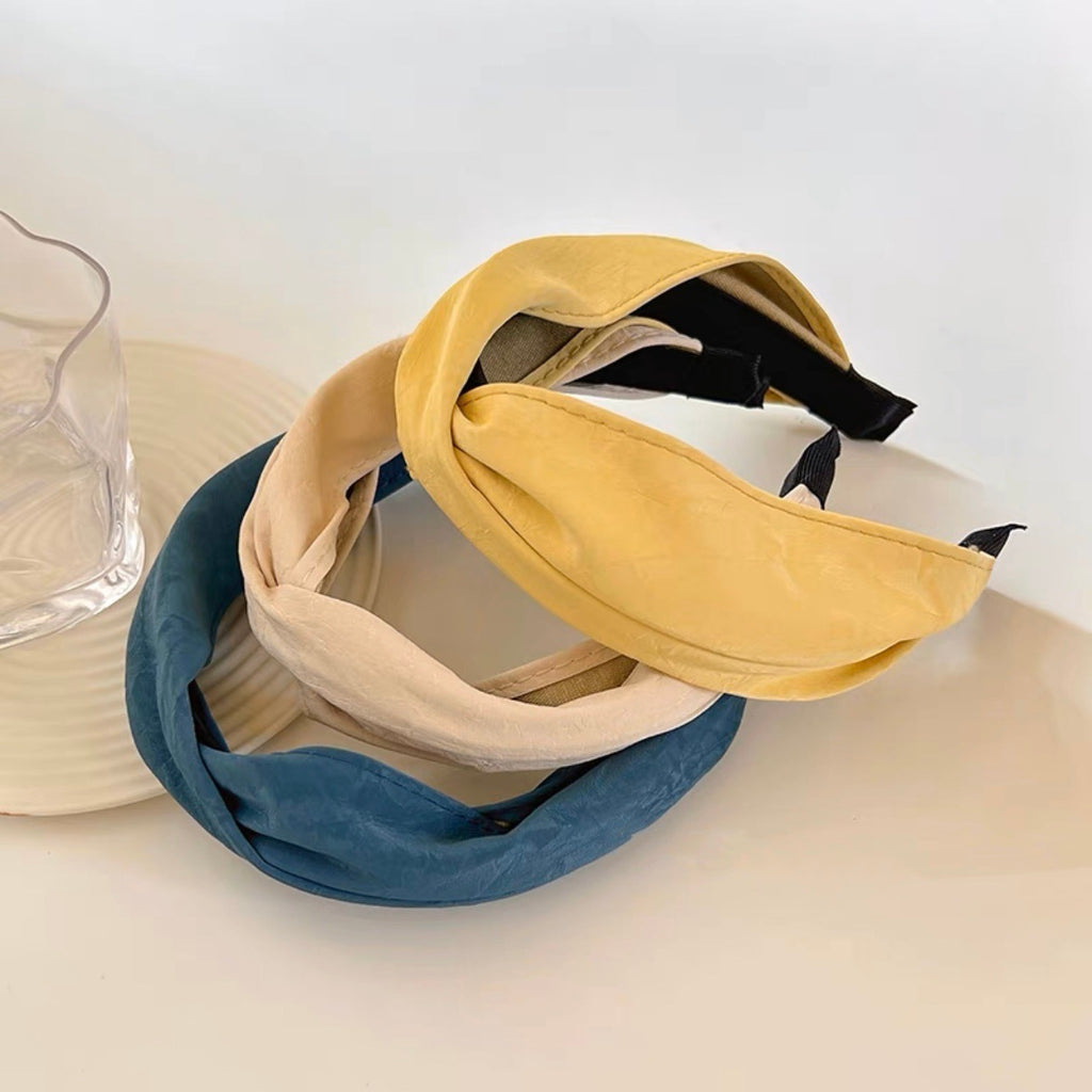 Leather Look Knot Headband