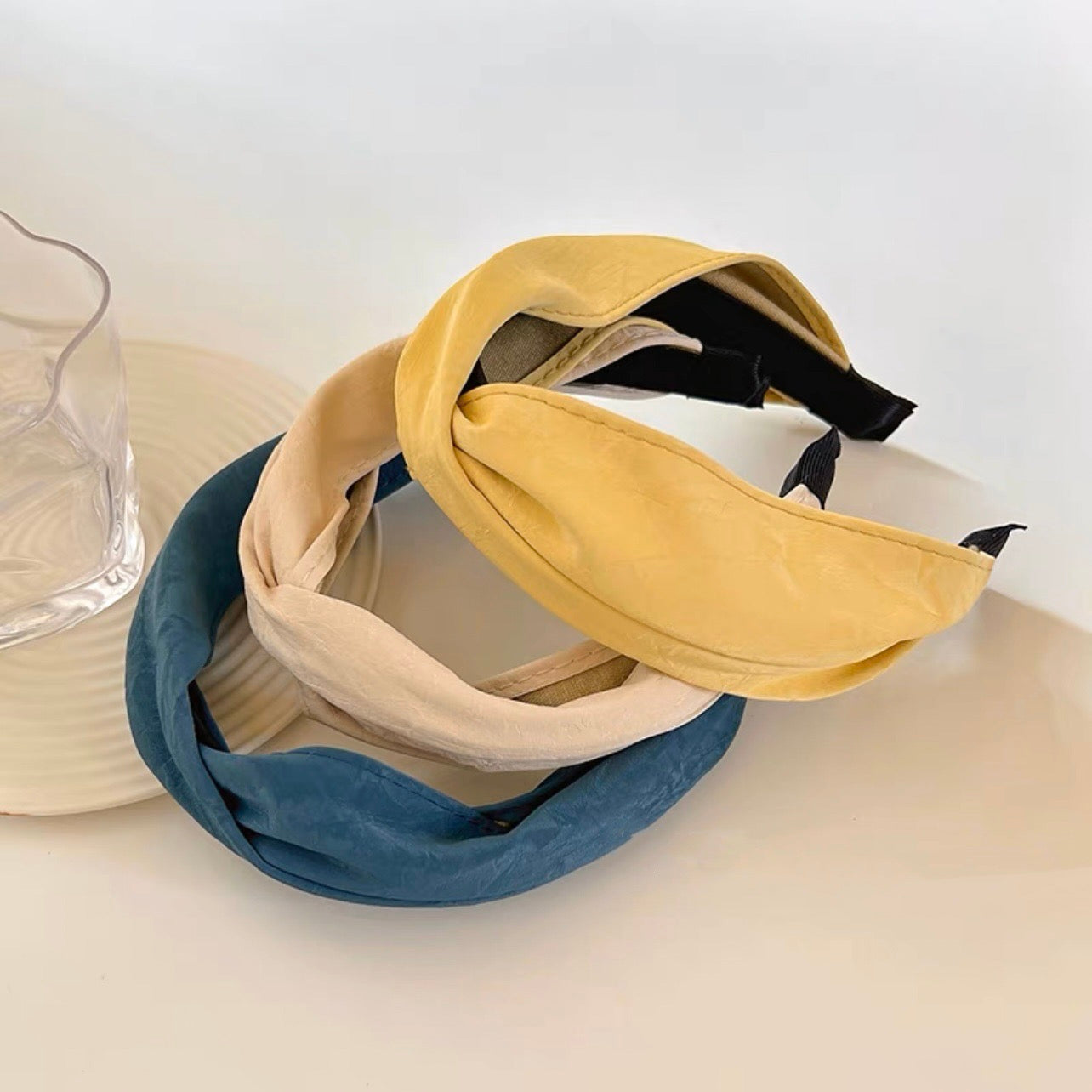 Leather Look Knot Headband