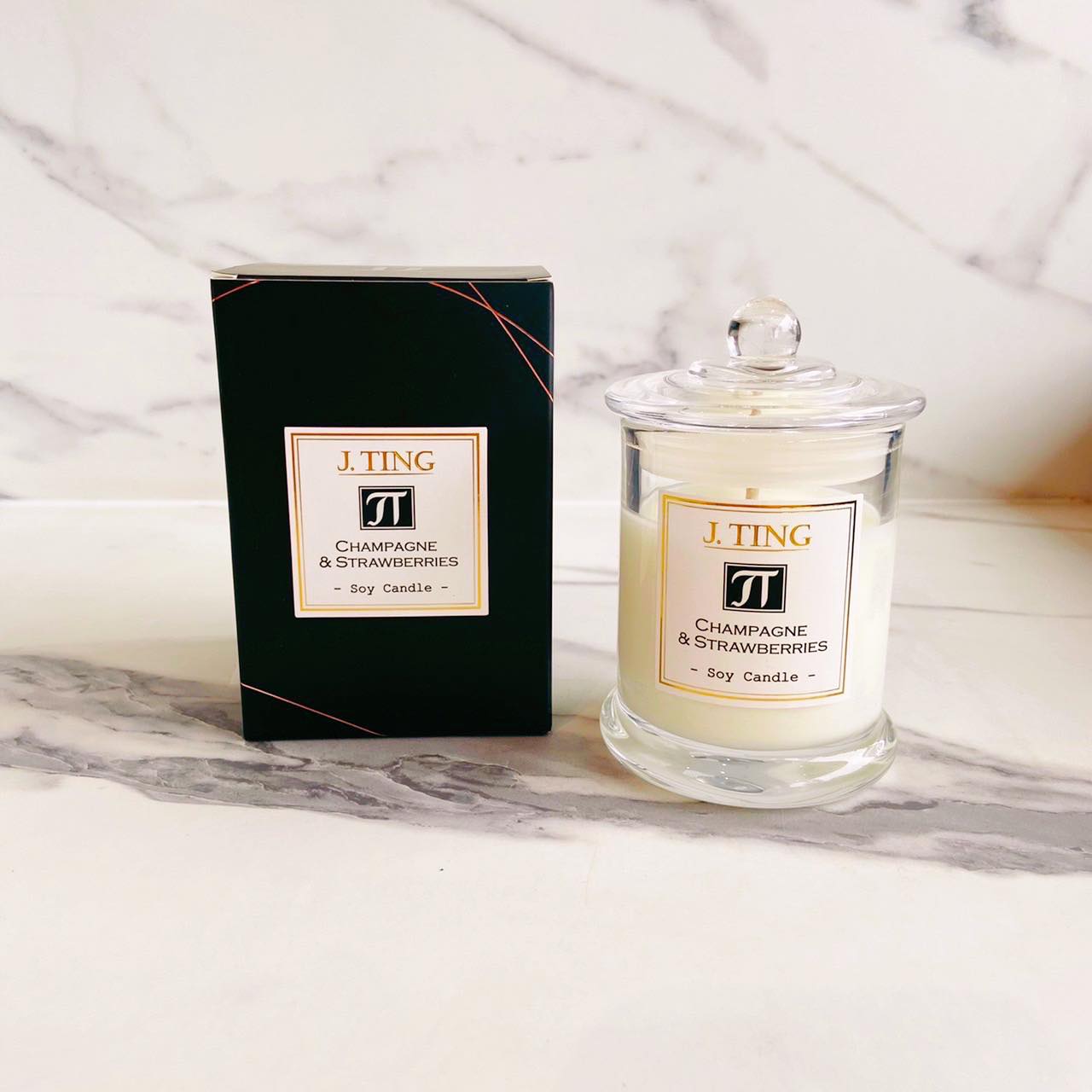 Champagne & Strawberries Soy Candle