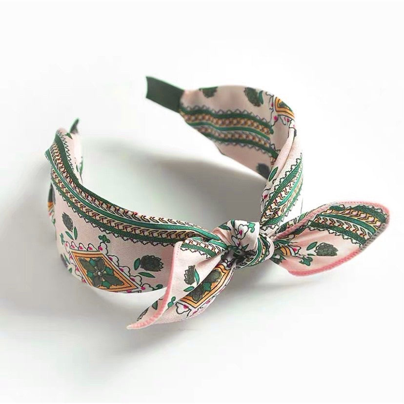 Patterned Bow Headband