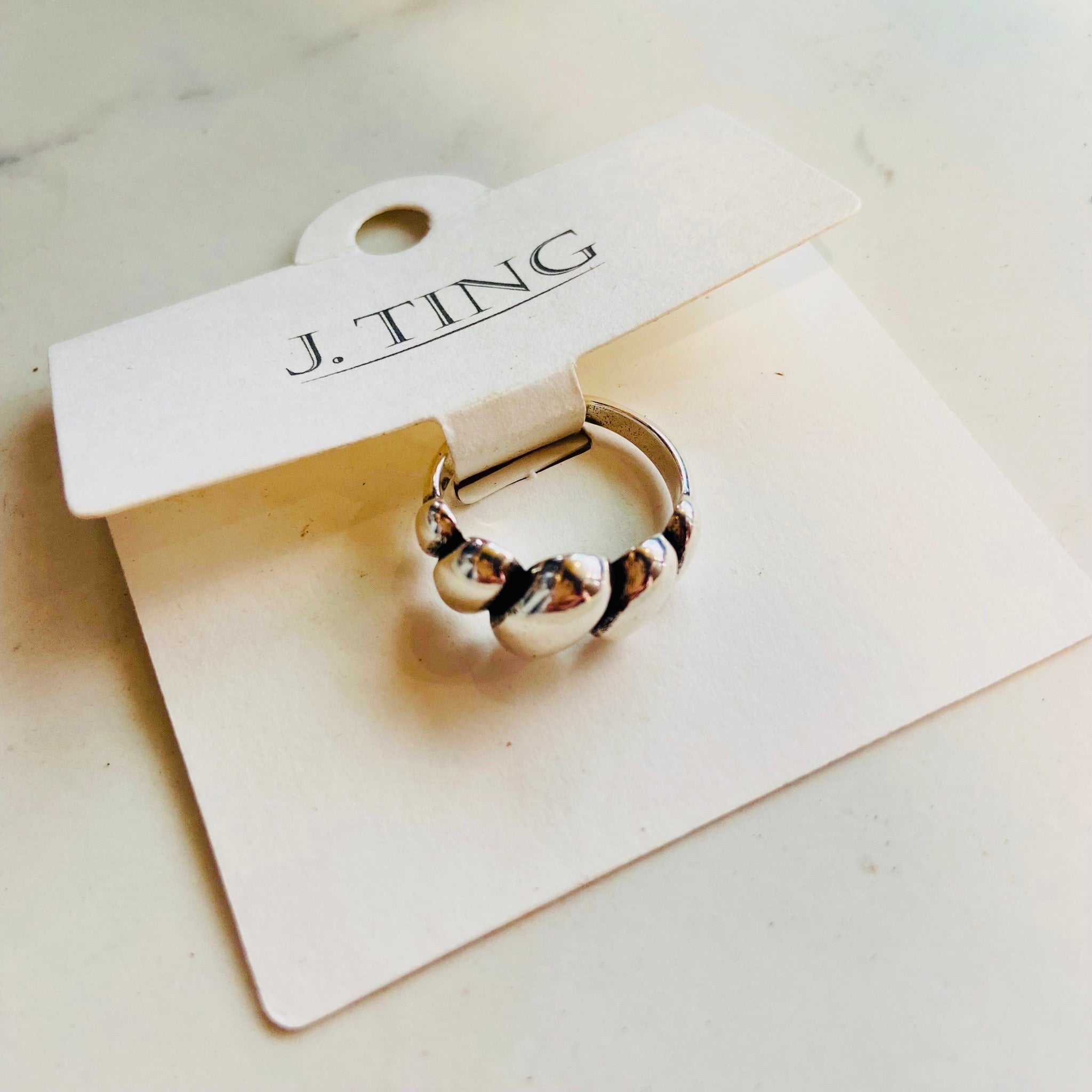 Unique Patterned Silver Ring