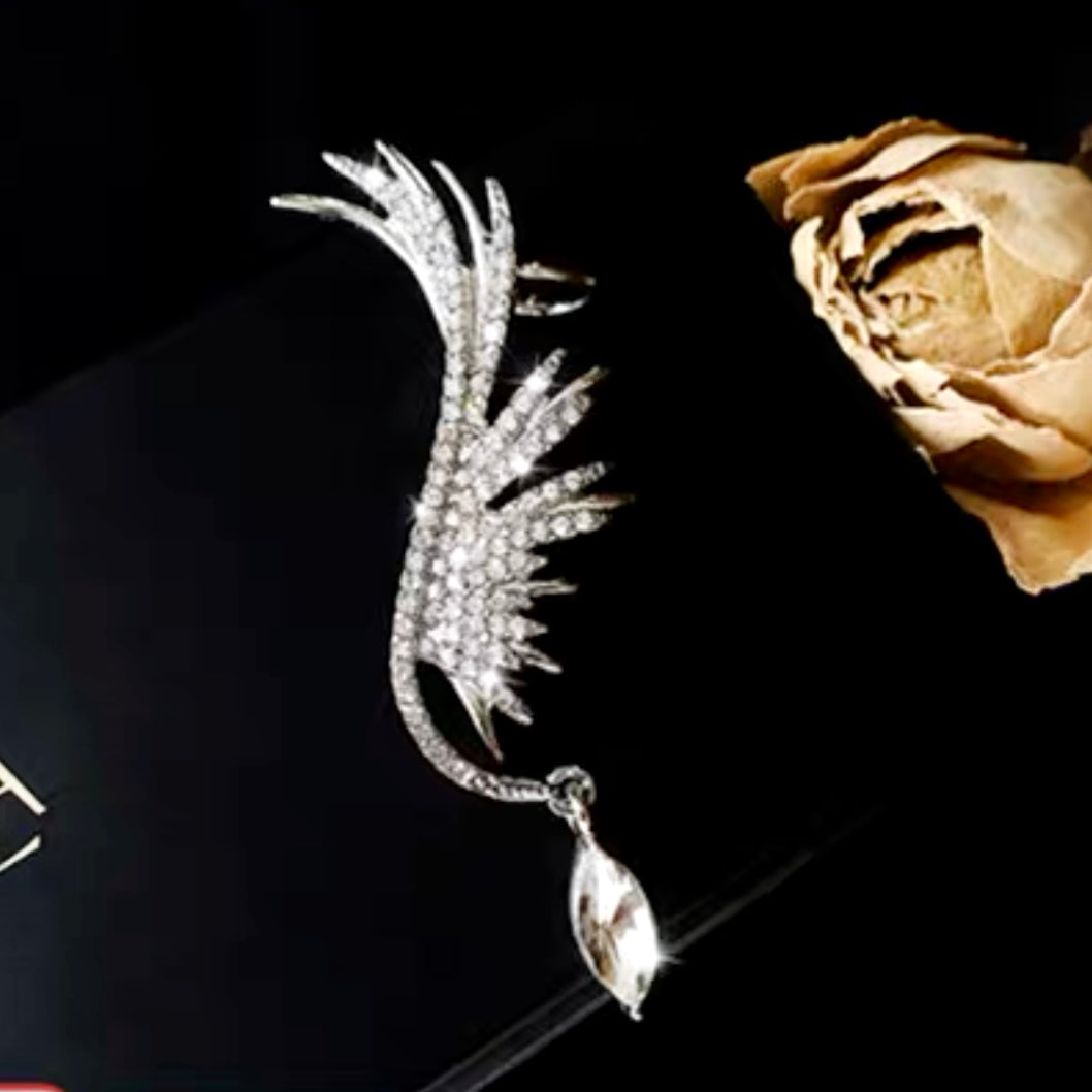 Diamante Wing Ear Cuffs